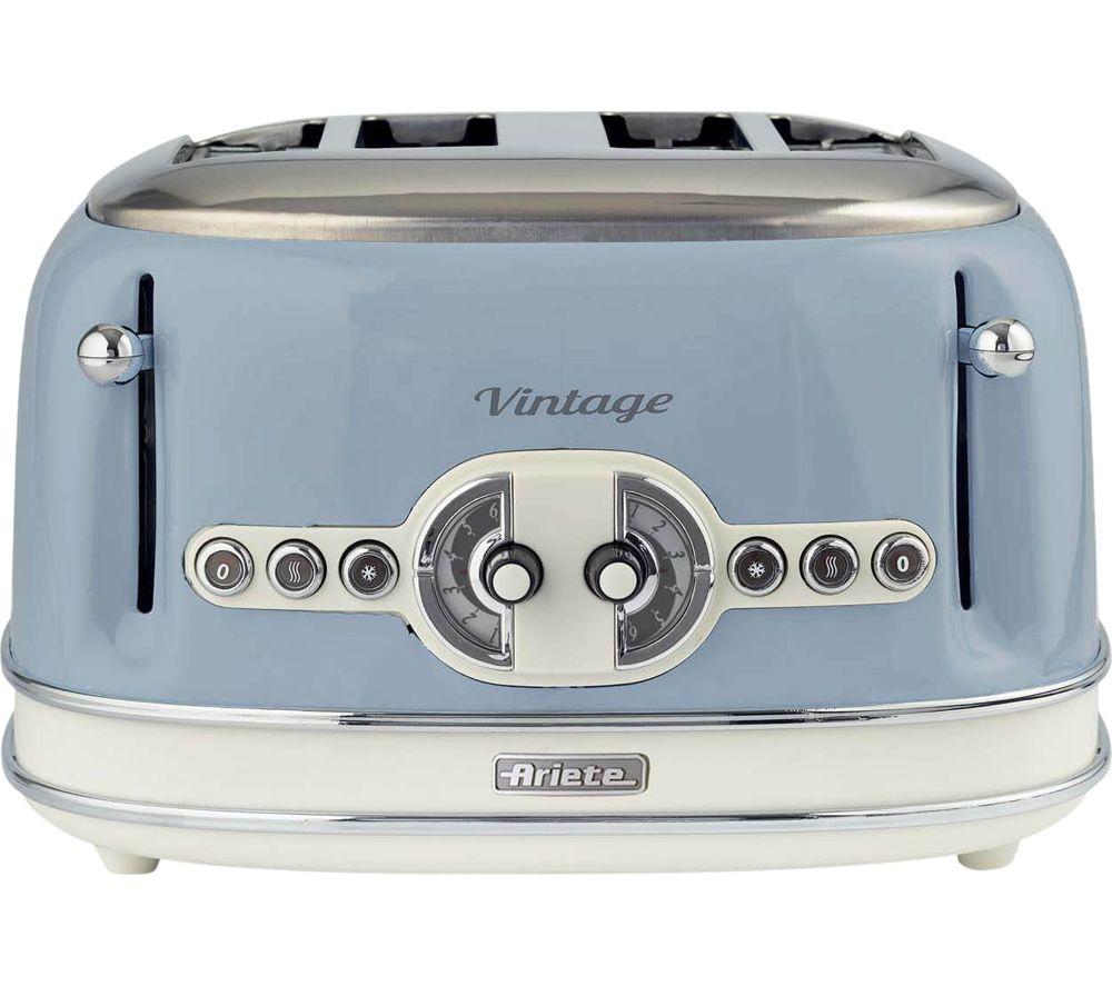 ARIETE Vintage ARPK69 Microwave, Traditional Kettle & 4-Slice Toaster Bundle - Blue image number 5 of 8
