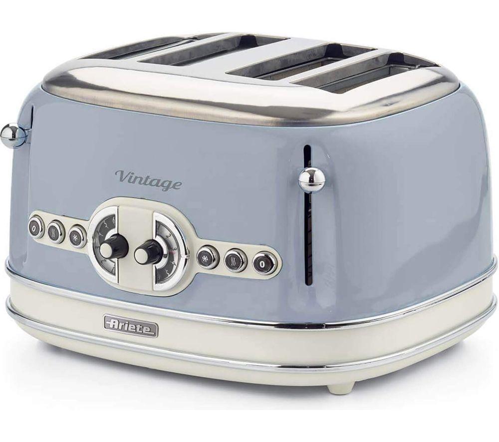 ARIETE Vintage ARPK69 Microwave, Traditional Kettle & 4-Slice Toaster Bundle - Blue image number 8 of 8