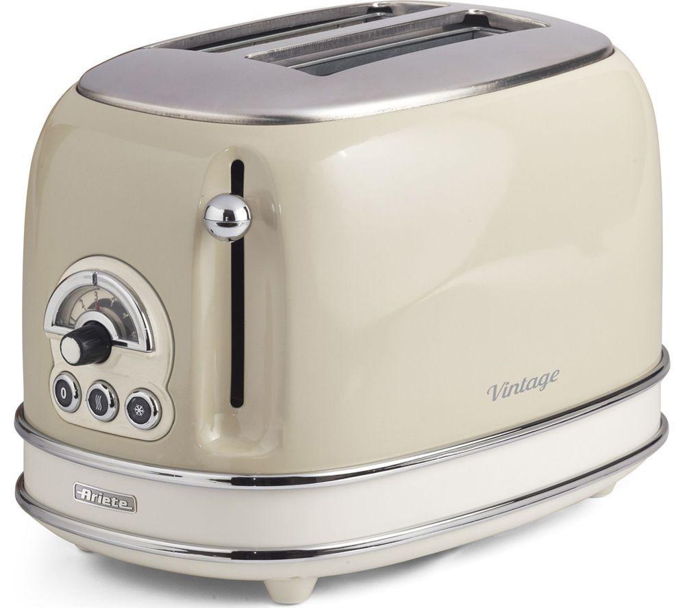 ARIETE Vintage ARPK70 2-Slice Toaster & Kettle Bundle - Cream image number 3 of 5
