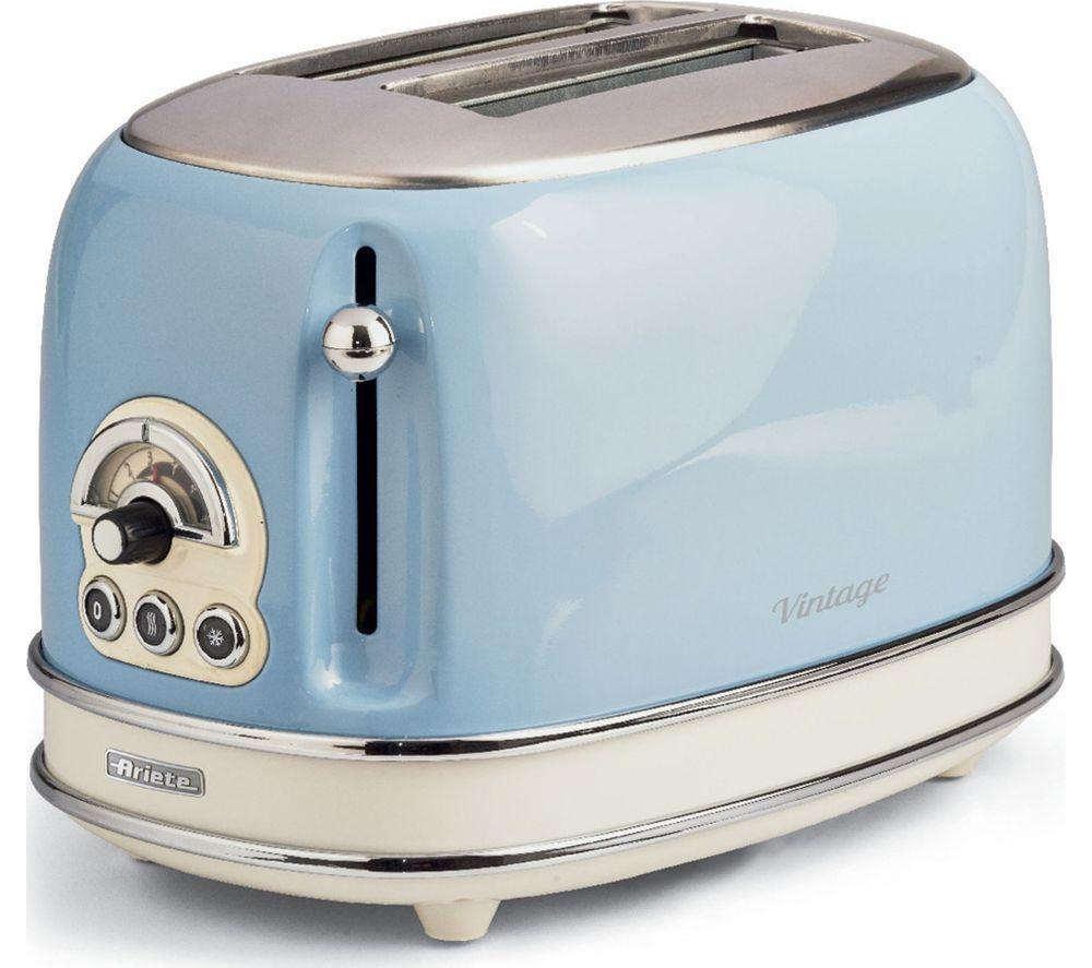 ARIETE Vintage ARPK72 2-Slice Toaster & Kettle Bundle - Blue image number 2 of 5