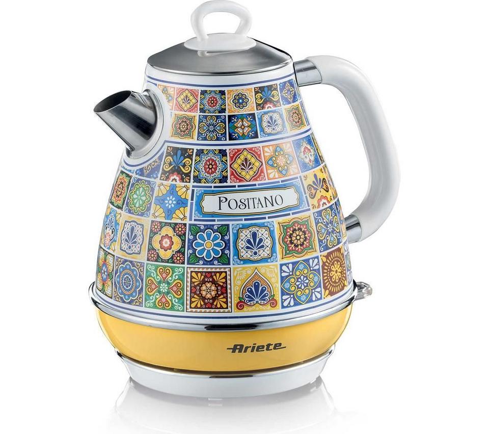 ARIETE Positano 2869/0P Jug Kettle - Yellow & White