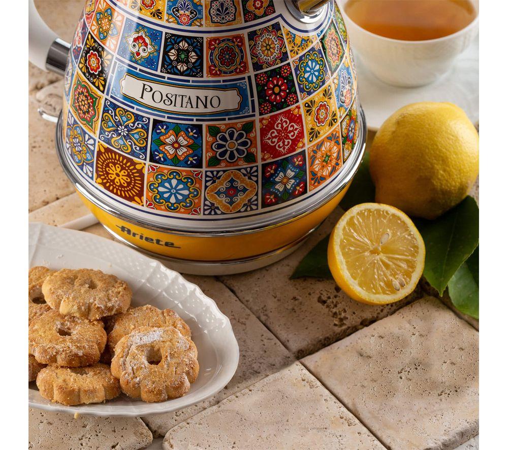 ARIETE Positano 2869/0P Jug Kettle - Yellow & White image number 2 of 5