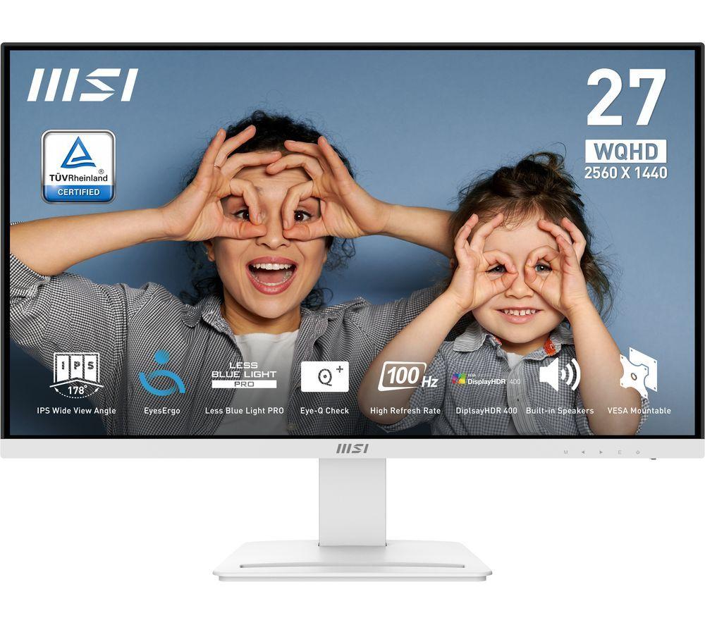 MSI PRO MP273QW E2 Quad HD 27" IPS LCD Monitor - White