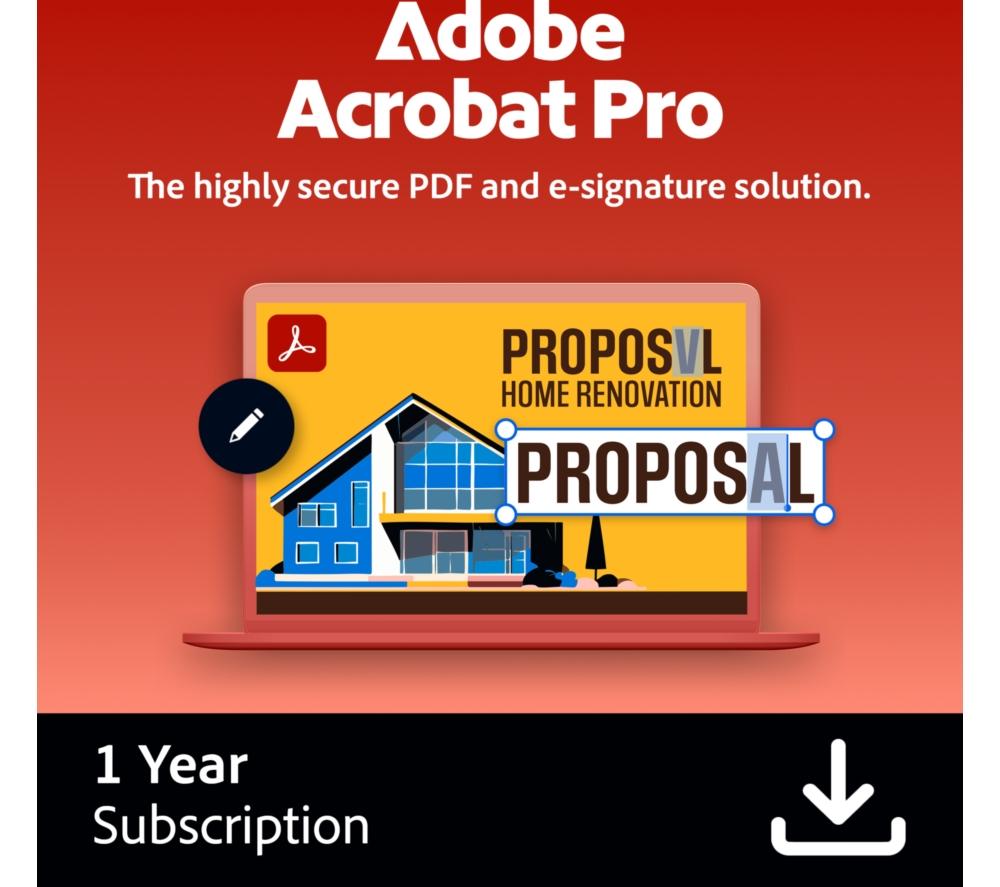 ADOBE Acrobat Pro - 1 year for 1 user (download) image number 7 of 7
