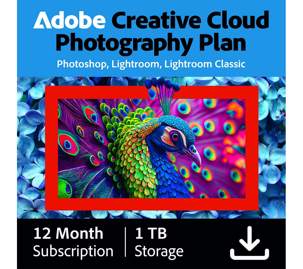 ADOBE Creative Cloud Photography Plan - 1 year for 1 user (download)