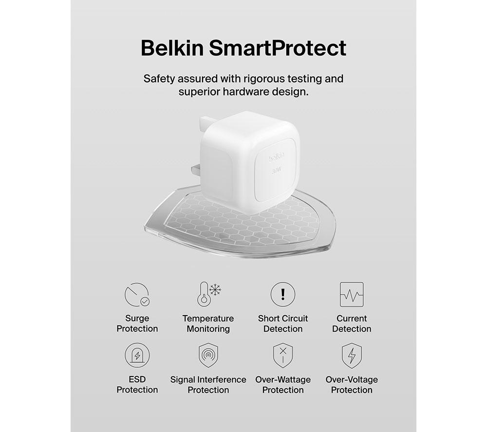 BELKIN  Compact 30 W Charger with USB-C to Lightning Cable image number 7 of 8