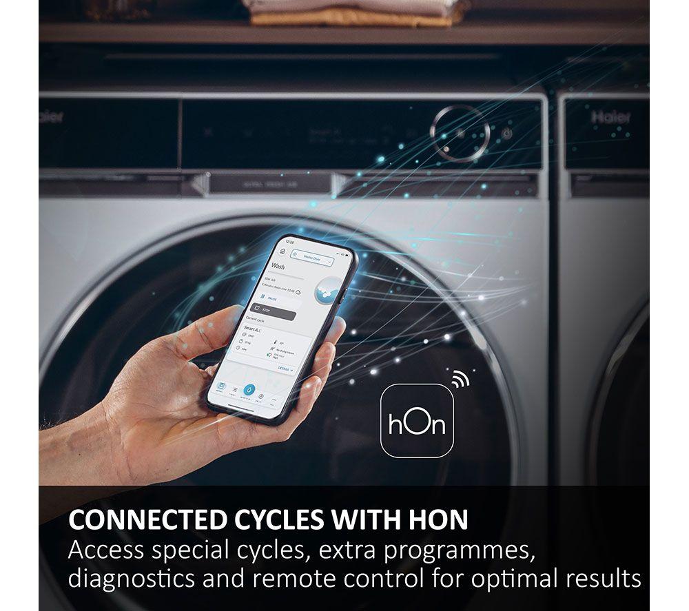 HAIER X Series 5 HW100-B14357UUK WiFi-enabled 10 kg 1400 Spin Washing Machine - White image number 31 of 42