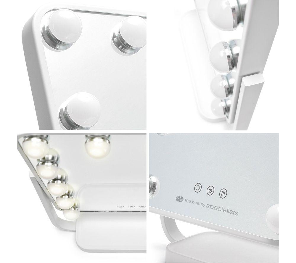 RIO Hollywood Glamour LED Mirror - White image number 4 of 4