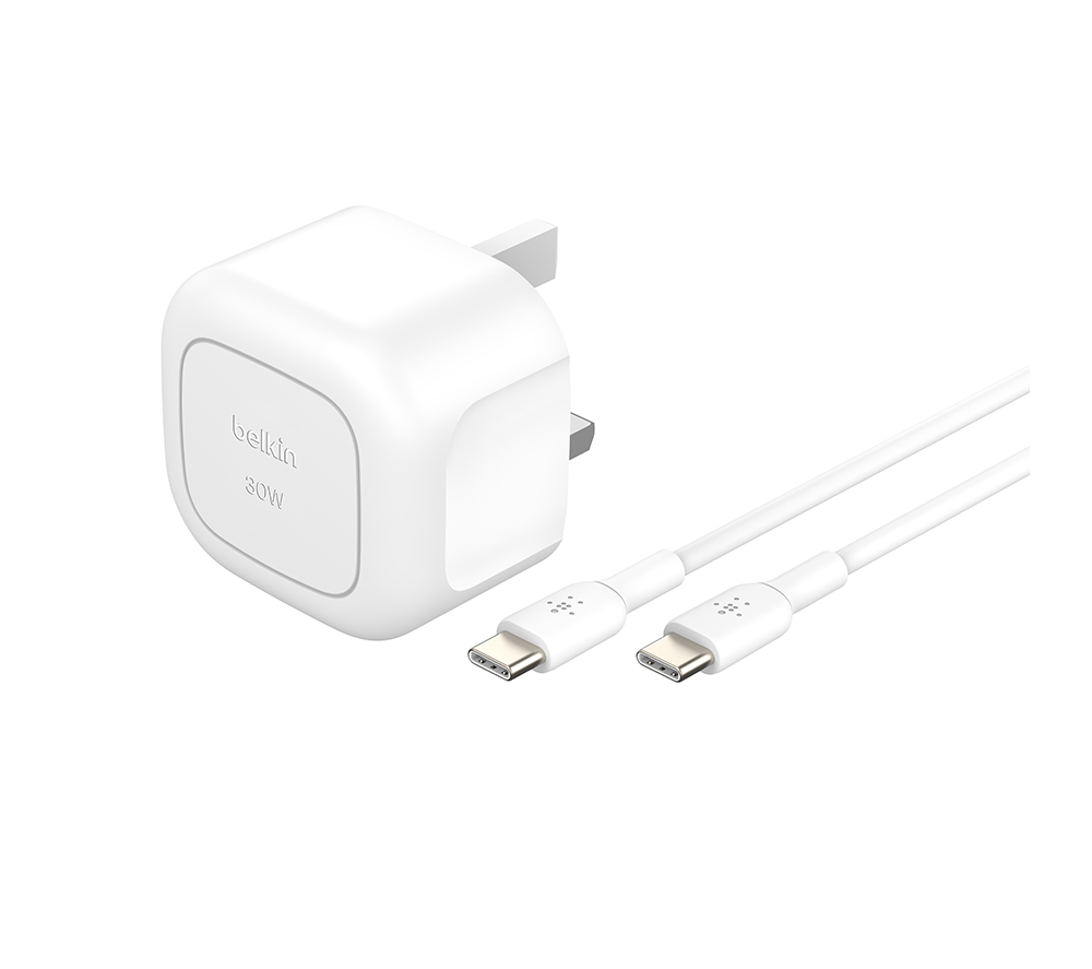 BELKIN BoostCharge WCA008my1MWH-B6 30 W USB Type-C Wall Charger