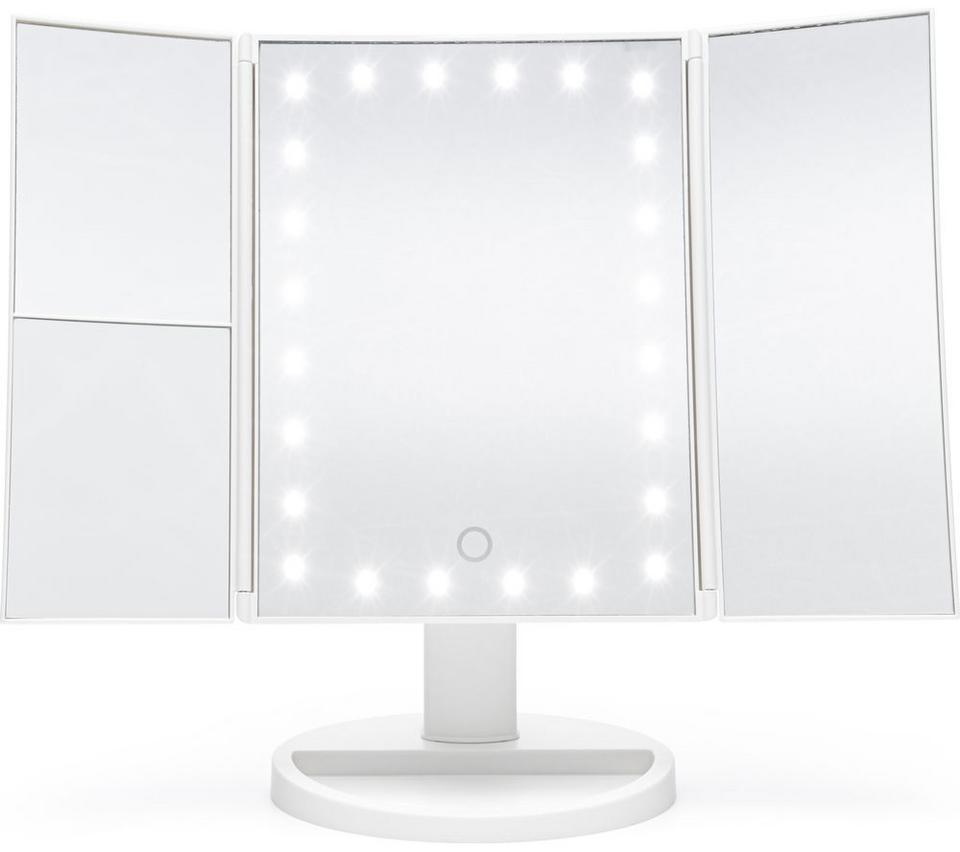 RIO 24 LED Touch Dimmable 3-way Make-up Mirror - White