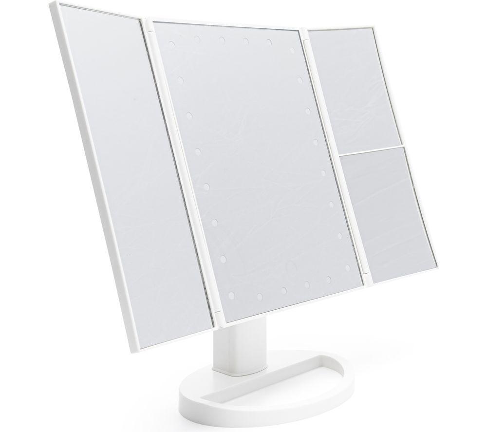 RIO 24 LED Touch Dimmable 3-way Make-up Mirror - White image number 2 of 3