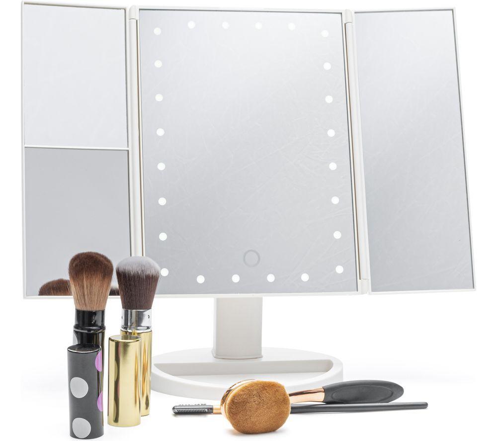 RIO 24 LED Touch Dimmable 3-way Make-up Mirror - White image number 3 of 3
