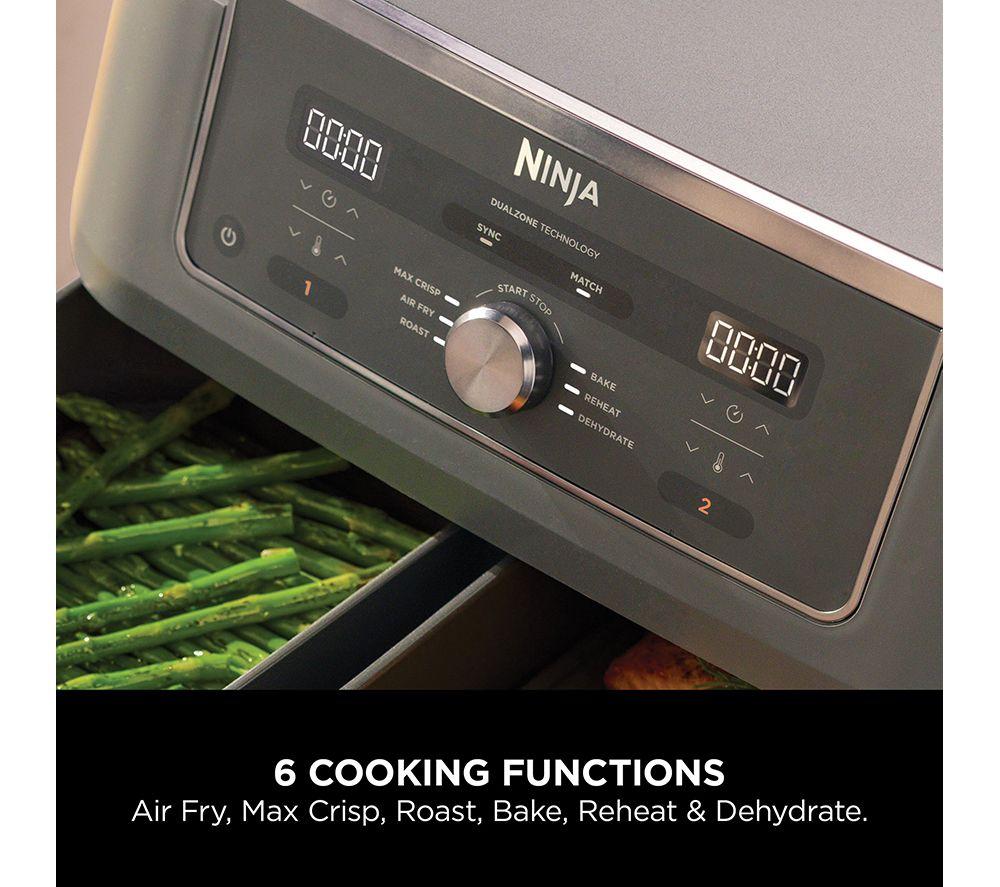NINJA MAX 6-in-1 Dual Zone DZ400UK Air Fryer - Gun Metal Grey image number 5 of 11