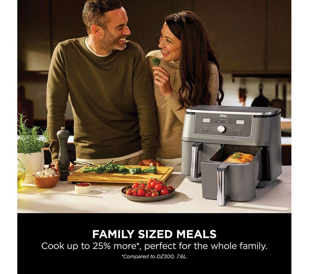 NINJA MAX 6-in-1 Dual Zone DZ400UK Air Fryer - Gun Metal Grey image number 7 of 11