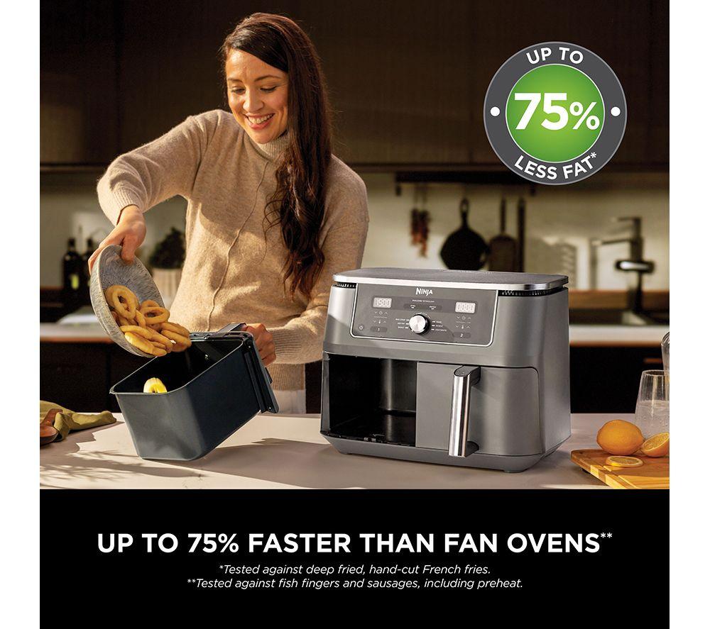 NINJA MAX 6-in-1 Dual Zone DZ400UK Air Fryer - Gun Metal Grey image number 8 of 11