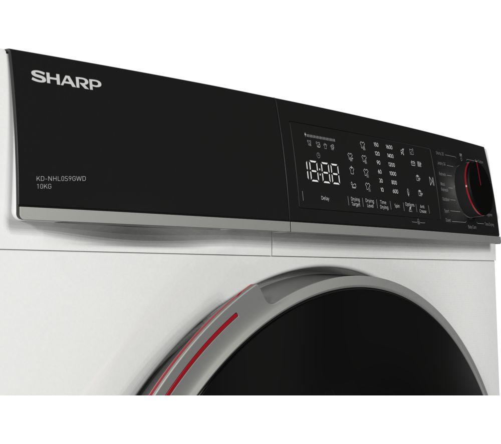 SHARP KD-NHB0S9GWD-EN 10 kg Heat Pump Tumble Dryer - White image number 11 of 12