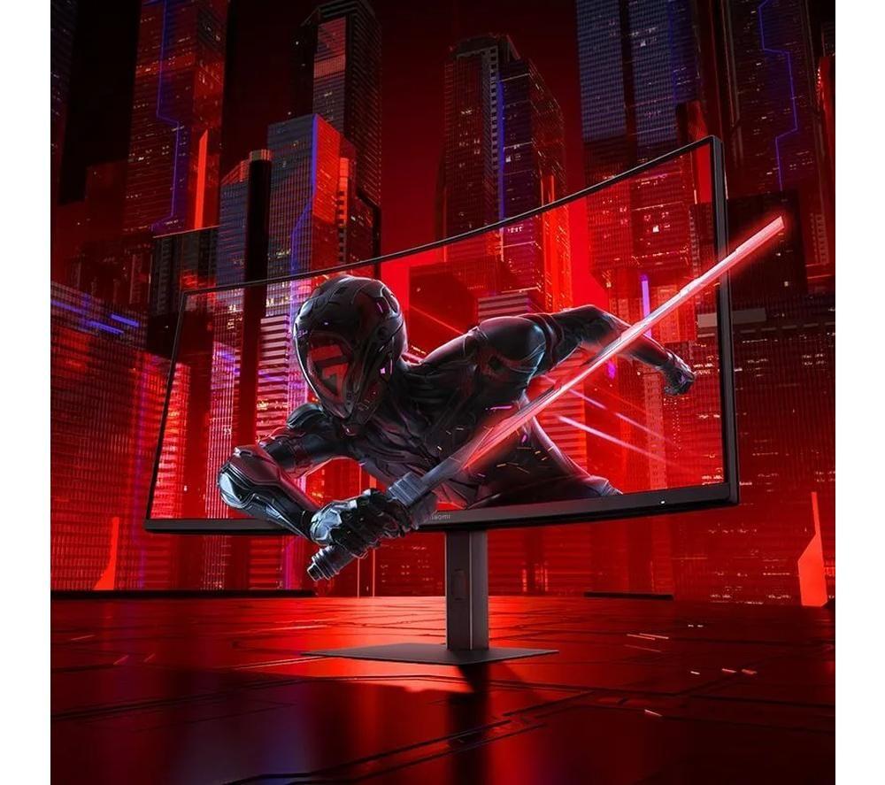 XIAOMI G34WQi Wide Quad HD 34" Curved LED Gaming Monitor - Black image number 8 of 9