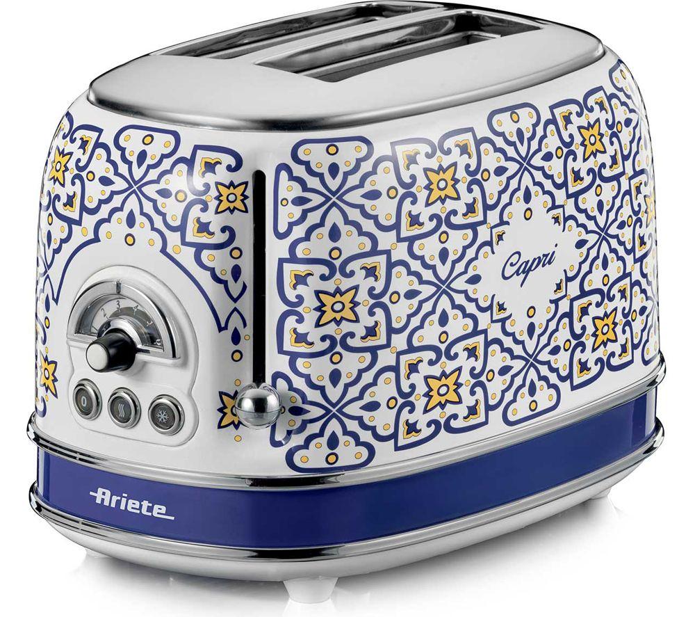ARIETE Capri ARPK53 2-Slice Toaster & Kettle Bundle - Blue & White image number 6 of 6