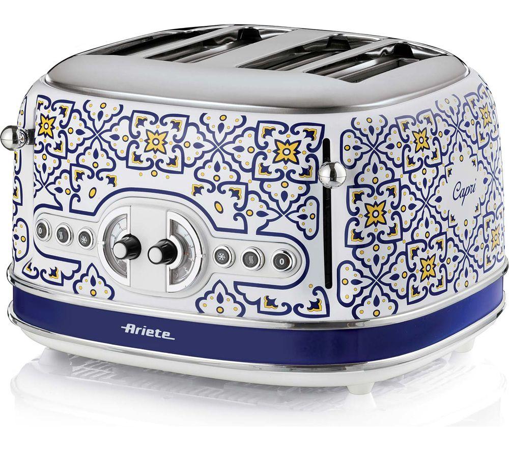 ARIETE Capri ARPK54 4-Slice Toaster & Kettle Bundle - Blue & White image number 6 of 6