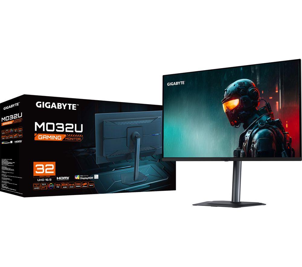 GIGABYTE MO32U 4K Ultra HD 31.5" QD-OLED Gaming Monitor - Black image number 2 of 6