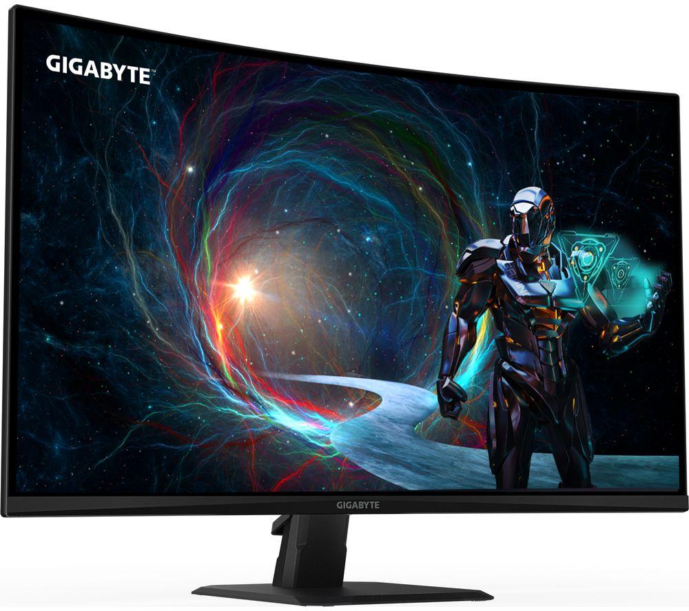 GIGABYTE GS32QCA Quad HD 31.5" Curved VA LCD Gaming Monitor - Black image number 2 of 6