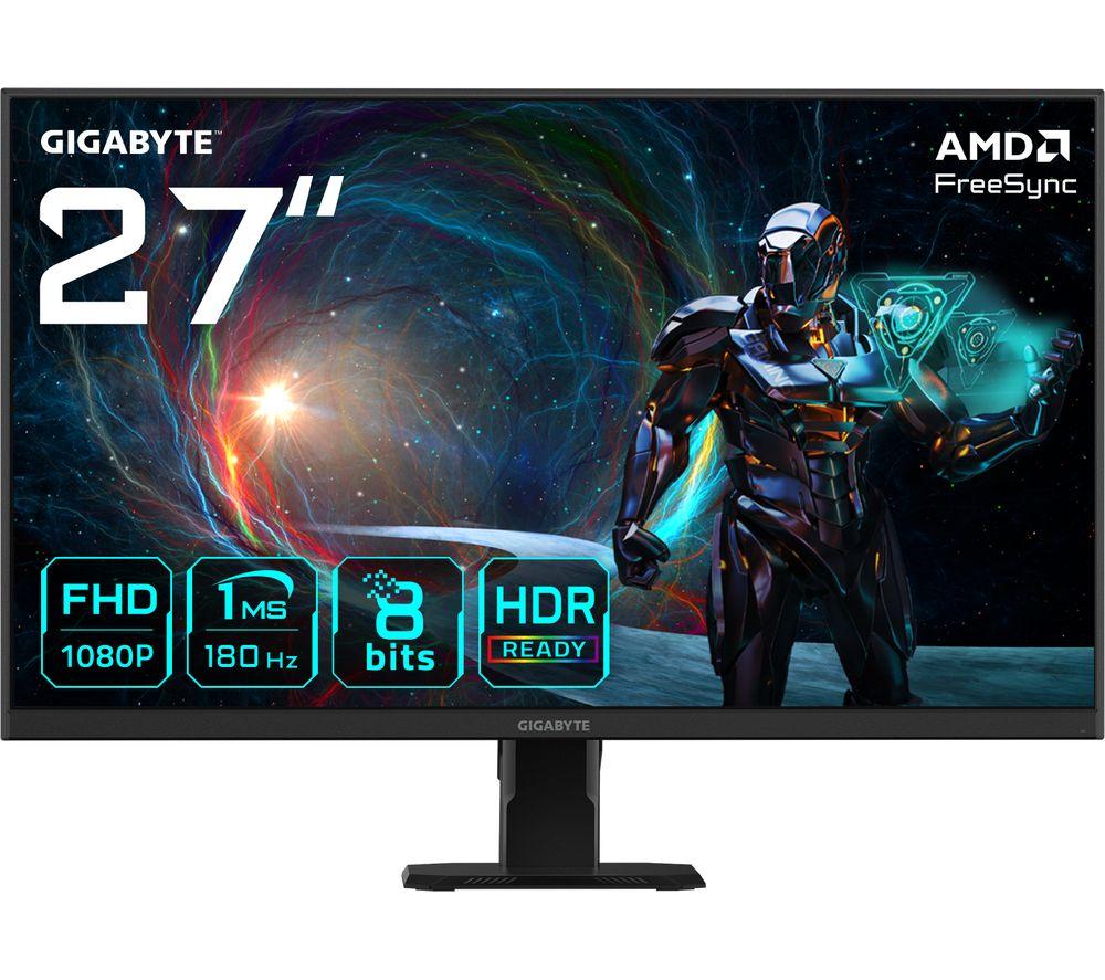 Gigabyte Gs27fa Full Hd 27" Ips Lcd Gaming Monitor - Black, Black