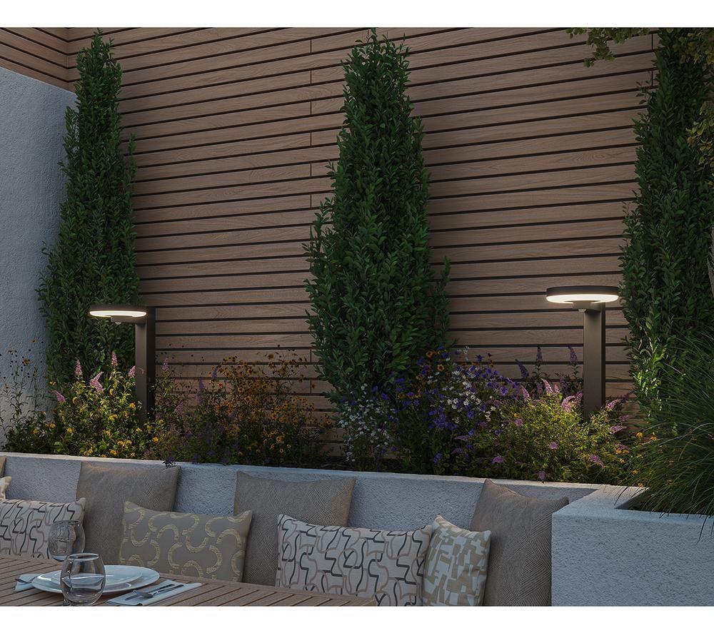 4LITE Arundel Solar Garden Bollard Light - Pack of 2 image number 2 of 4