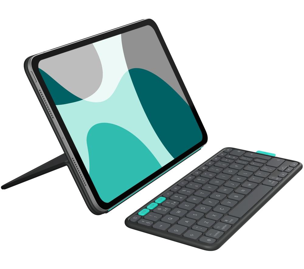 LOGITECH iPad 11inch Keyboard Flip Folio Case - Grey