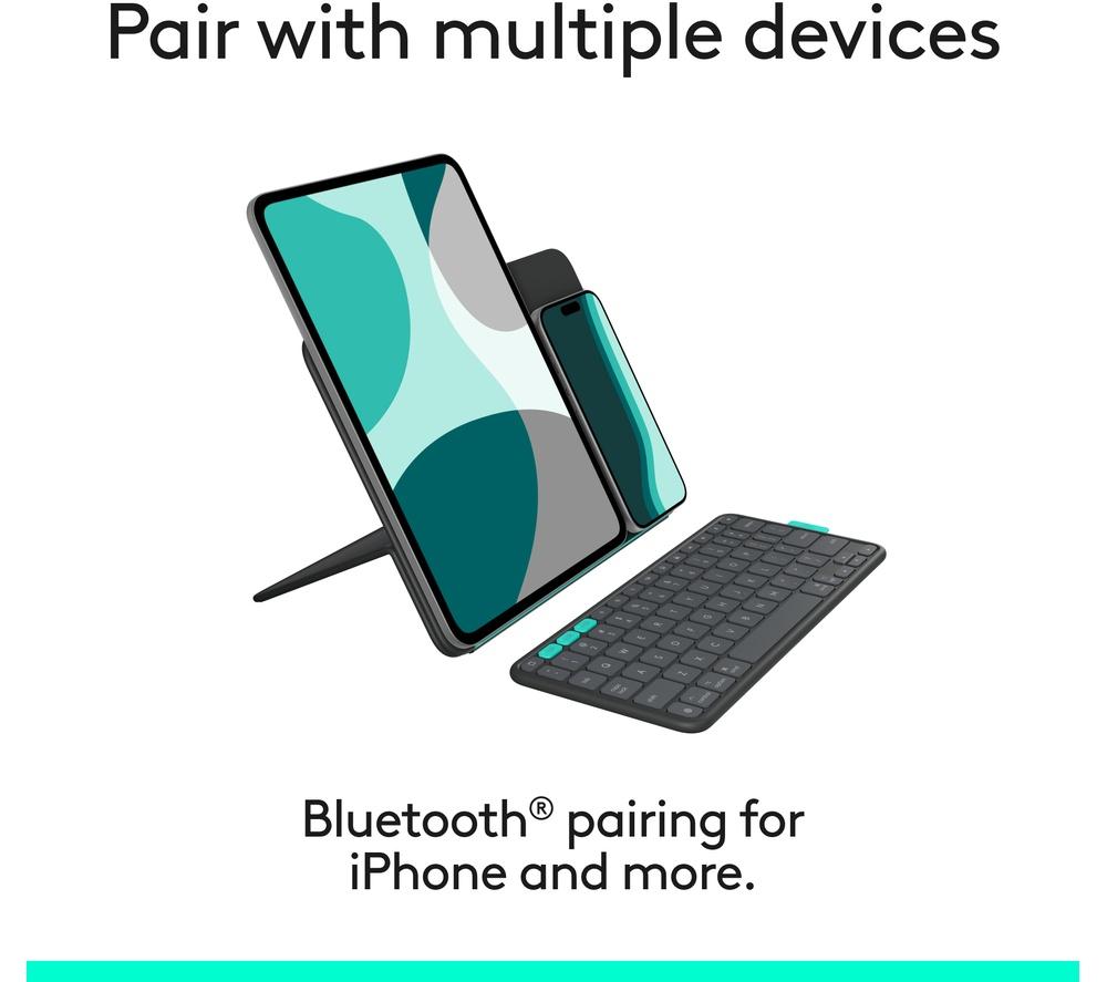 LOGITECH iPad Pro 11" (M4 & M5), iPad Air 11" (M2, M3 & M4) & iPad Air (5th gen) Keyboard Flip Folio Case - Grey image number 6 of 11