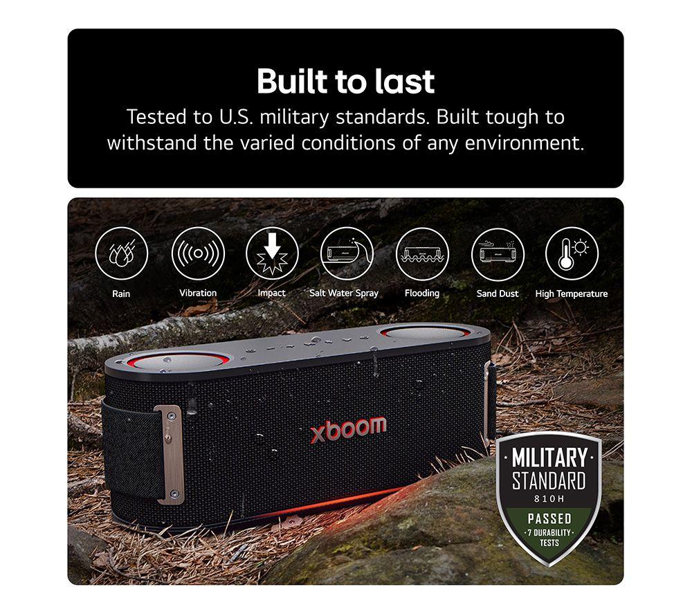 LG xboom Bounce Portable Bluetooth Speaker - Black image number 5 of 11