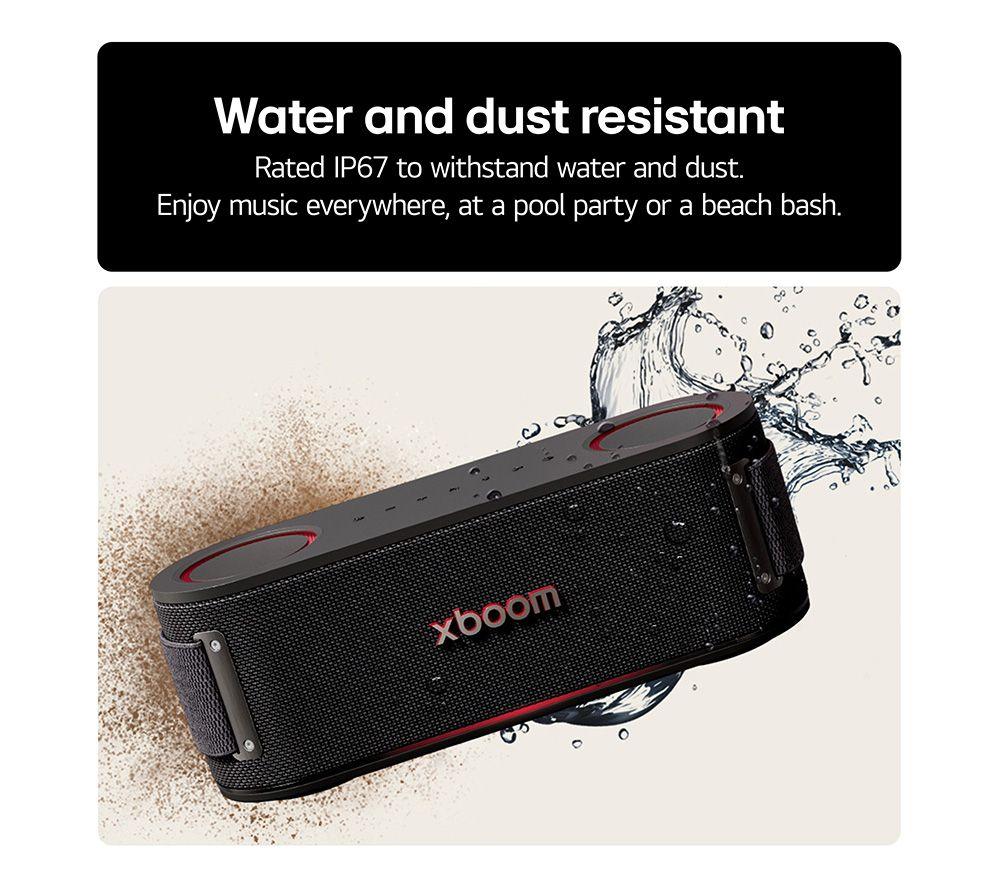LG xboom Bounce Portable Bluetooth Speaker - Black image number 8 of 11