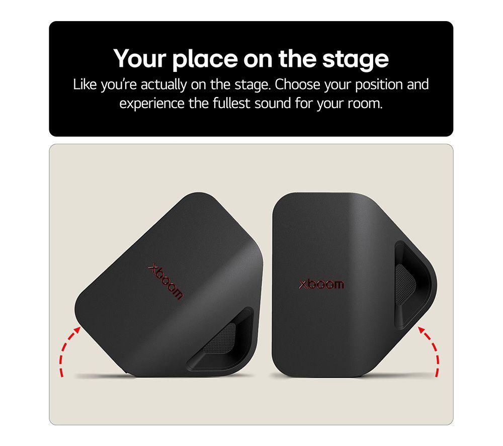 LG xboom Stage 301 Bluetooth Megasound Party Speakers - Black image number 8 of 12