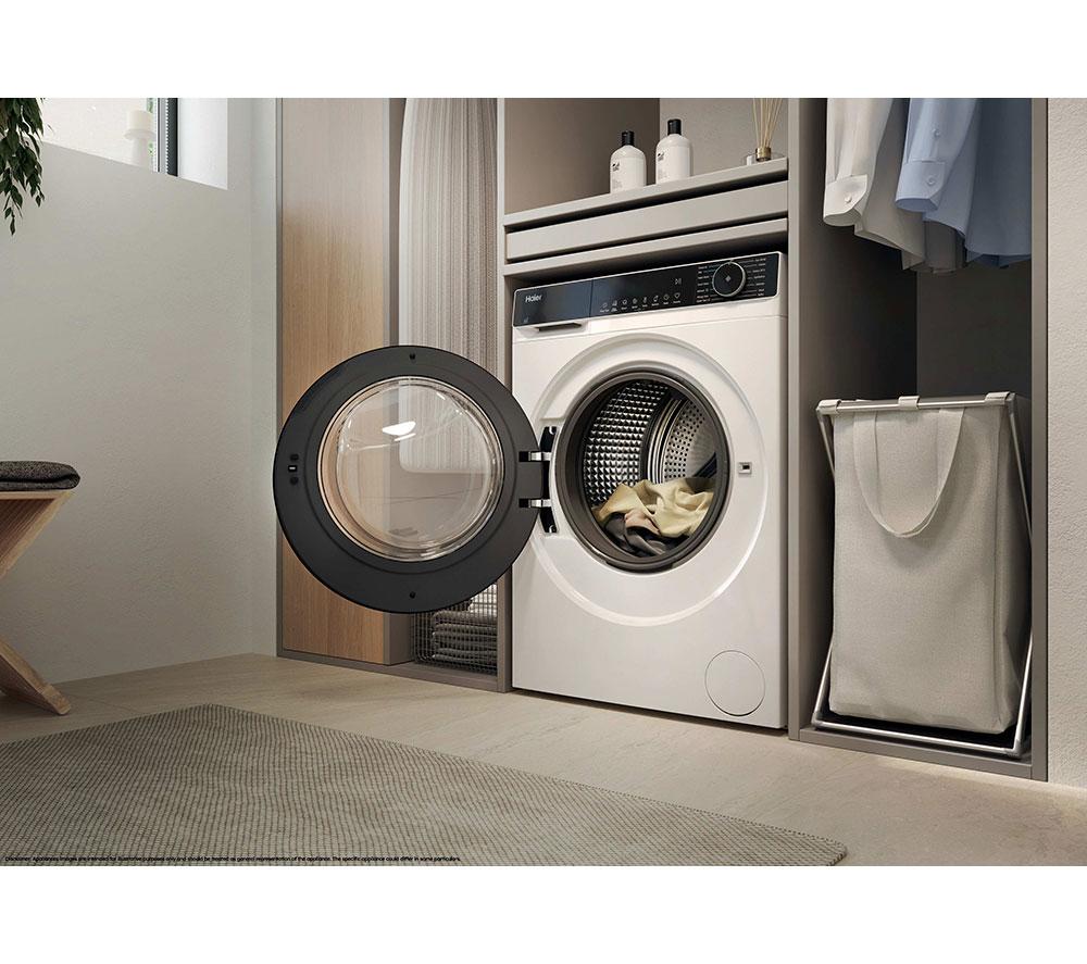 HAIER X Series 5 HW90-B14357TUUK WiFi-enabled 9 kg 1400 Spin Washing Machine - White image number 5 of 16