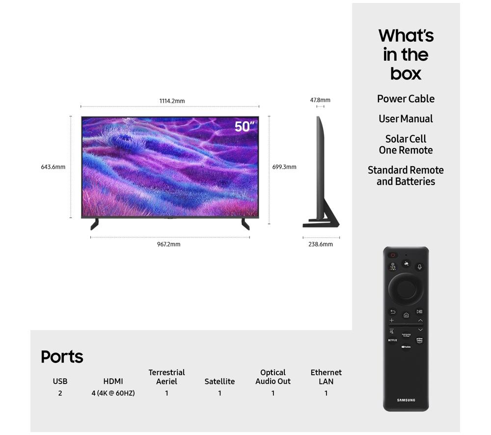 SAMSUNG QN80F 50" Neo QLED 4K Mini LED Vision AI Smart TV 2025 - QE50QN80F image number 6 of 11