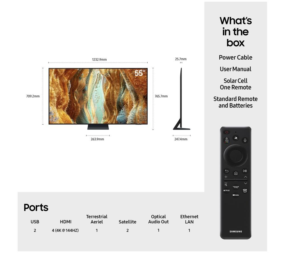 SAMSUNG QN70F 55" Neo QLED 4K Mini LED Vision AI Smart TV 2025 - QE55QN70F image number 6 of 21