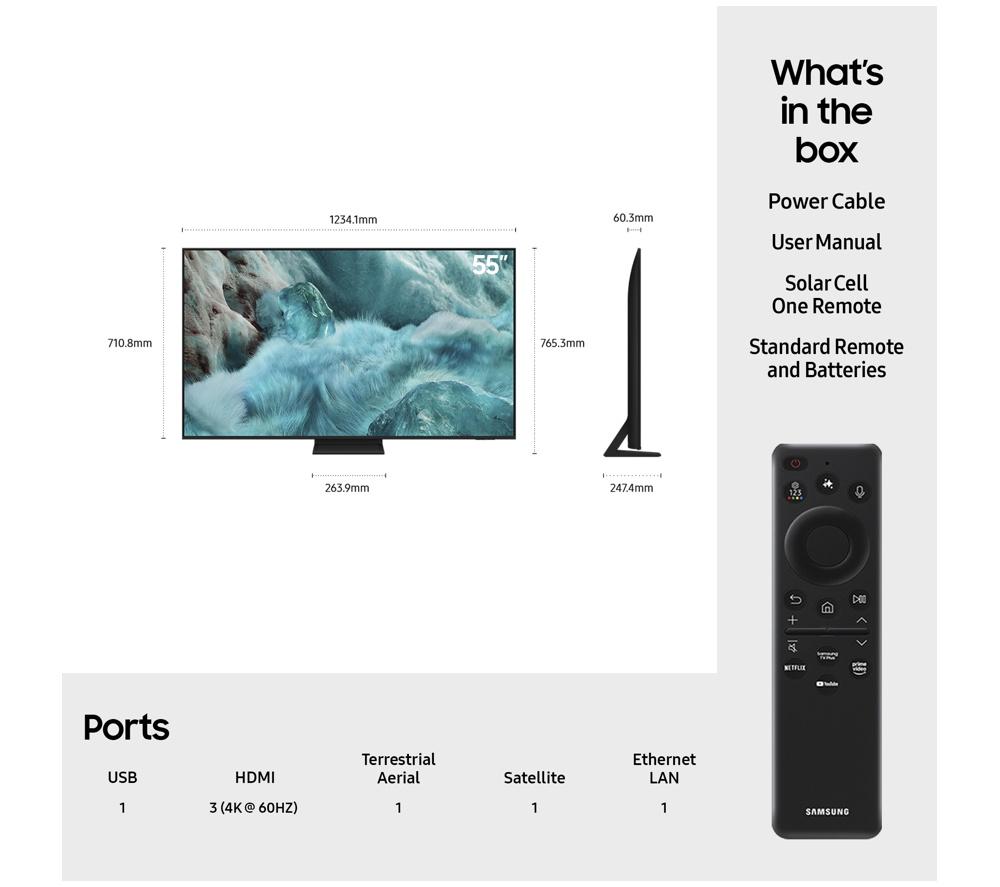 SAMSUNG Q7F5 55" QLED 4K Vision AI Smart TV 2025 - QE55Q7F5 image number 7 of 11