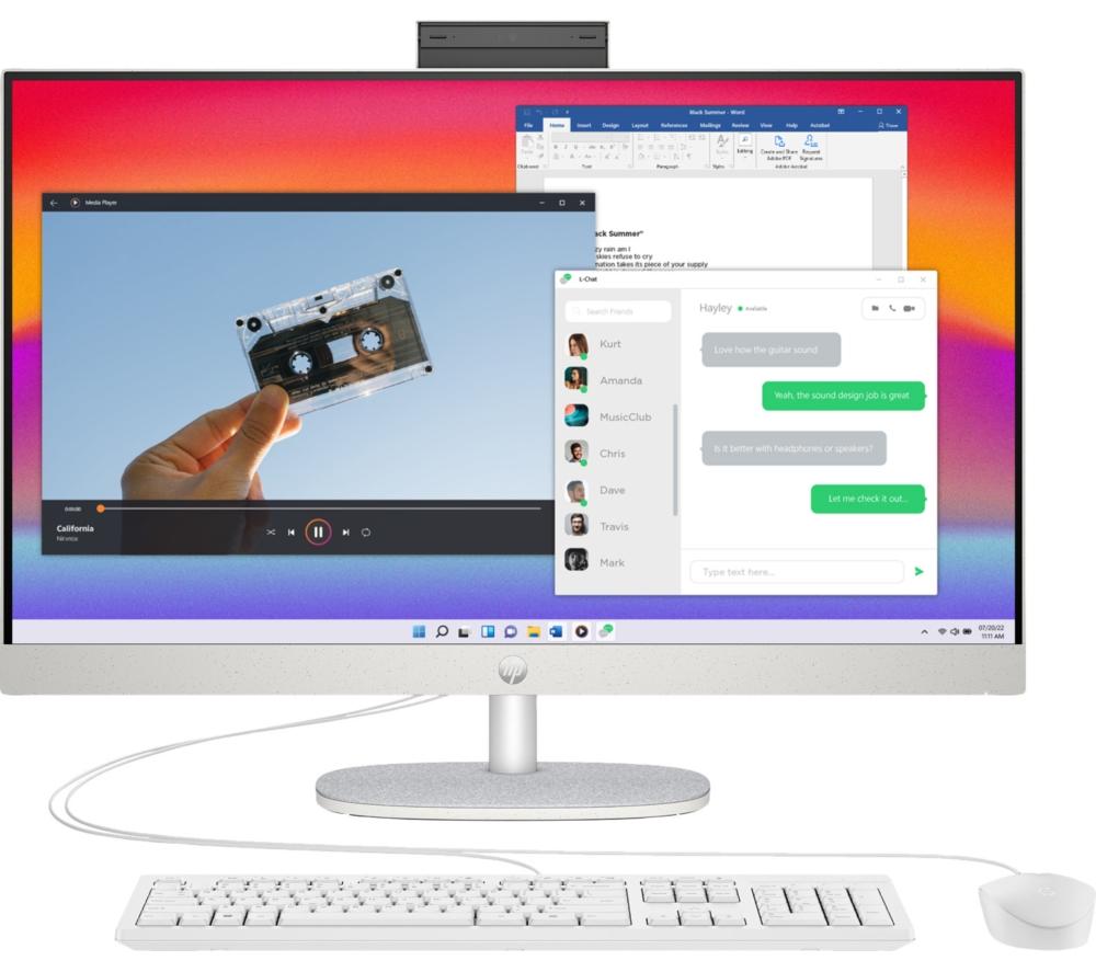 HP 27-cr0046na 27" All-in-One PC - Intel Core i5, 1 TB SSD, White