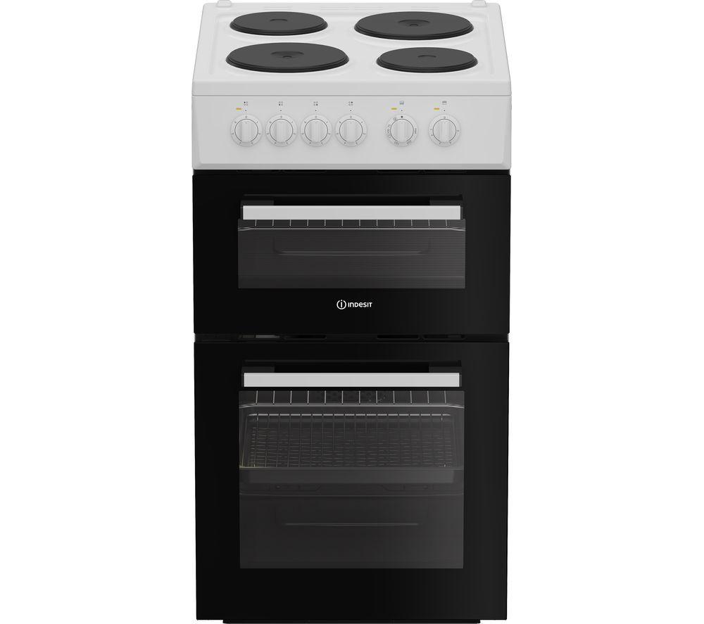 INDESIT ITE5EMW 50 cm Electric Solid Plate Cooker - White