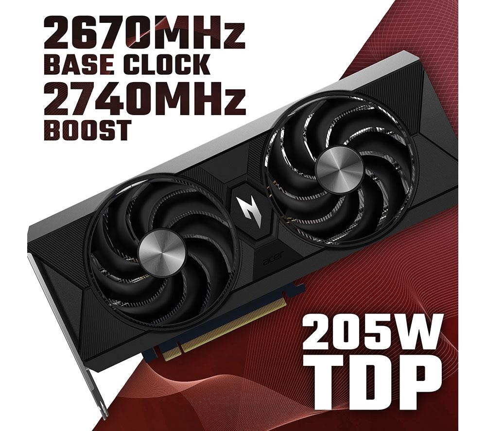 ACER Intel&reg; Arc&trade; B580 12 GB Nitro OC Graphics Card image number 3 of 8