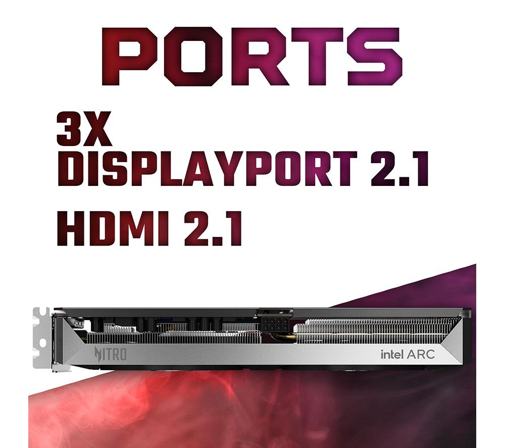 ACER Intel&reg; Arc&trade; B580 12 GB Nitro OC Graphics Card image number 7 of 8