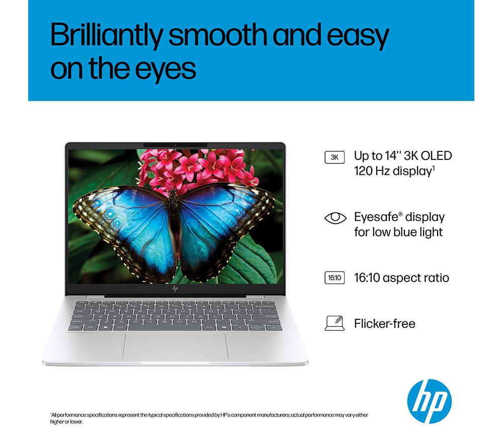 HP OmniBook 7 AI 14" Laptop - Intel&reg; Core&trade; Ultra 5, 512 GB SSD, Silver image number 6 of 31