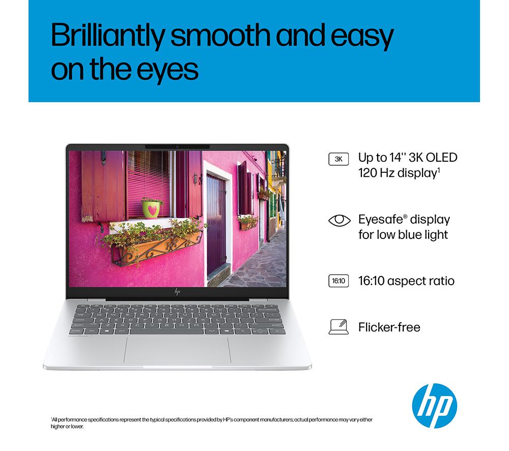 HP OmniBook 7 AI 14" Laptop - Intel&reg; Core&trade; Ultra 5, 512 GB SSD, Silver image number 11 of 31
