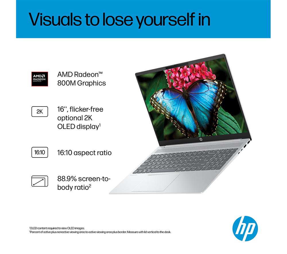 HP OmniBook 5 16" Laptop - AMD Ryzen AI 5, 512 GB SSD, Silver image number 6 of 22