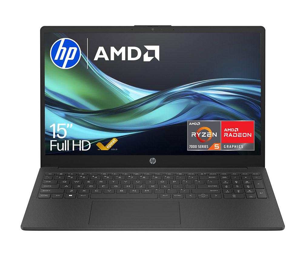 HP 15-fc0537sa 15.6inch Laptop - AMD Ryzen™ 5, 512 GB, Jet Black