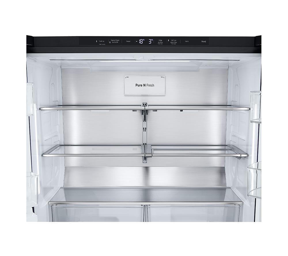 LG CraftIce InstaView GMG96CRAFT American-style Smart Fridge Freezer - Essence Black Steel image number 15 of 20