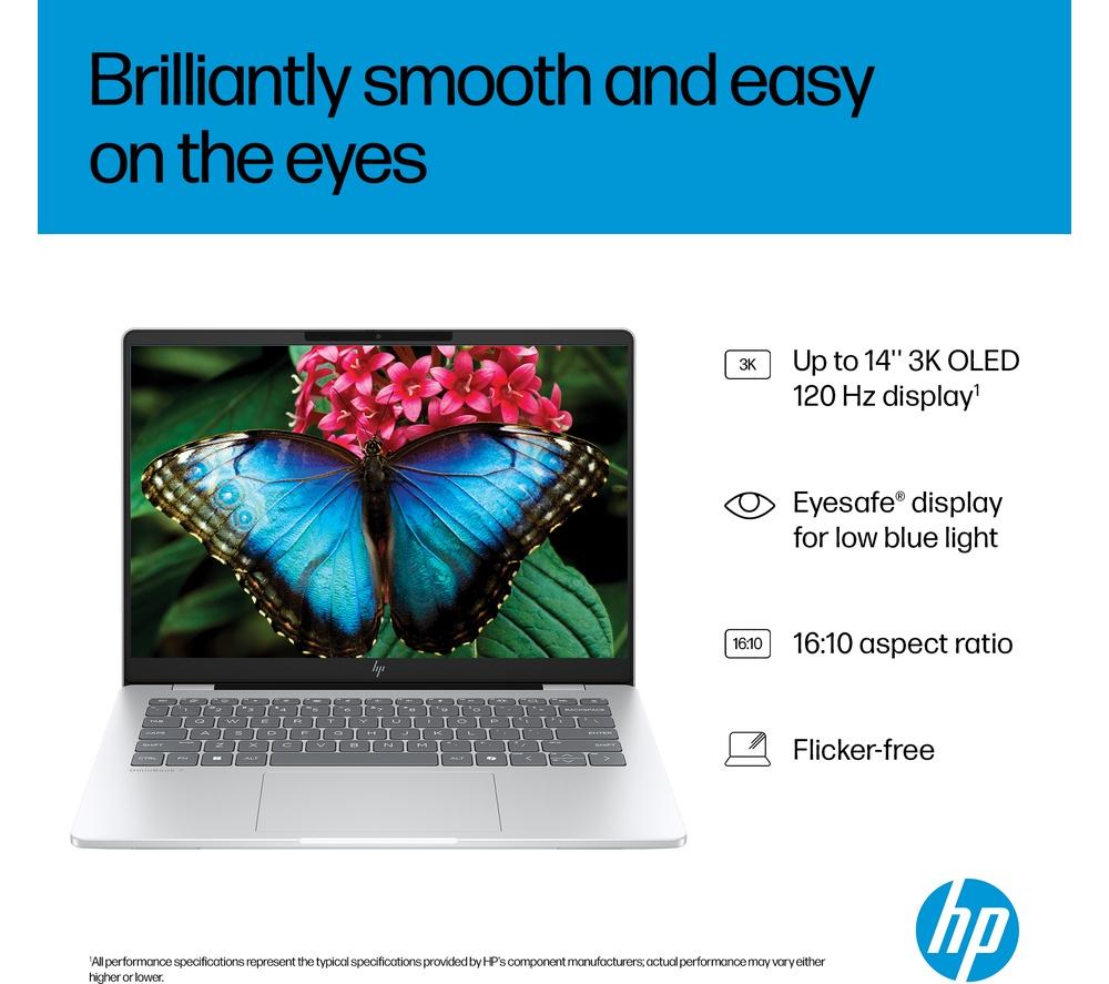 HP OmniBook 7 AI 14" Laptop - Intel&reg; Core&trade; Ultra 7, 1 TB SSD, Silver image number 6 of 31