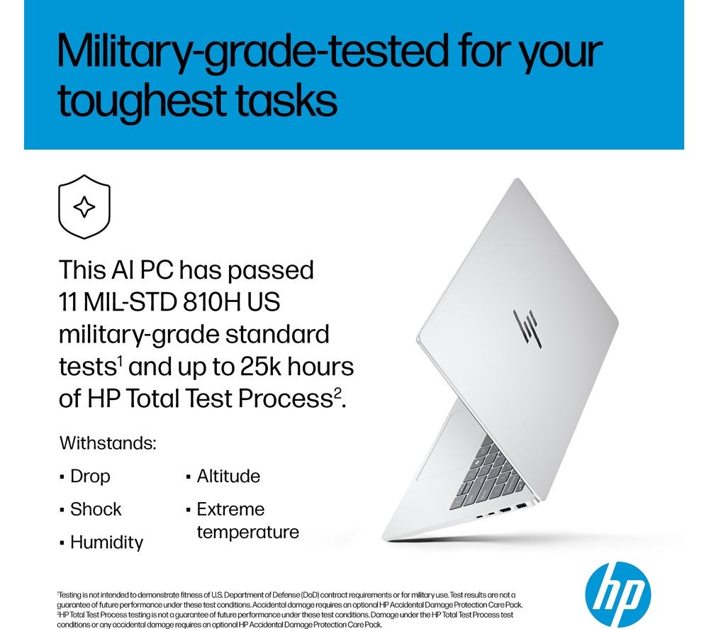HP OmniBook 7 AI 14" Laptop - Intel&reg; Core&trade; Ultra 7, 1 TB SSD, Silver image number 7 of 31