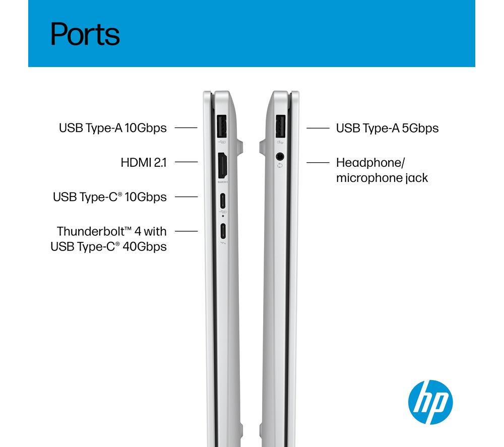 HP OmniBook 7 AI 14" Laptop - Intel&reg; Core&trade; Ultra 7, 1 TB SSD, Silver image number 12 of 31