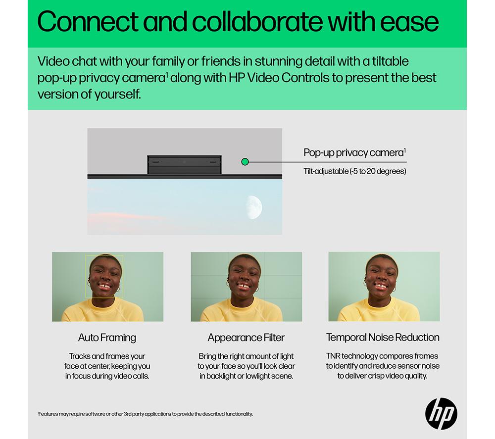 HP 24-cr0048na 23.8" All-in-One PC - Intel&reg; Core&trade; i5, 1 TB SSD, White image number 5 of 20