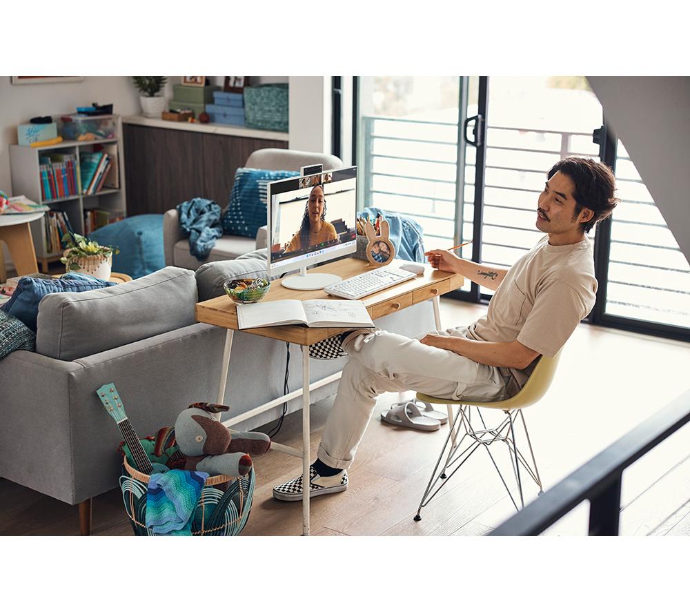 HP 24-cr0048na 23.8" All-in-One PC - Intel&reg; Core&trade; i5, 1 TB SSD, White image number 15 of 20